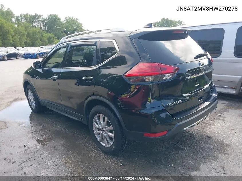 JN8AT2MV8HW270278 2017 Nissan Rogue Sv