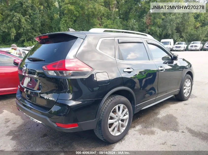 JN8AT2MV8HW270278 2017 Nissan Rogue Sv