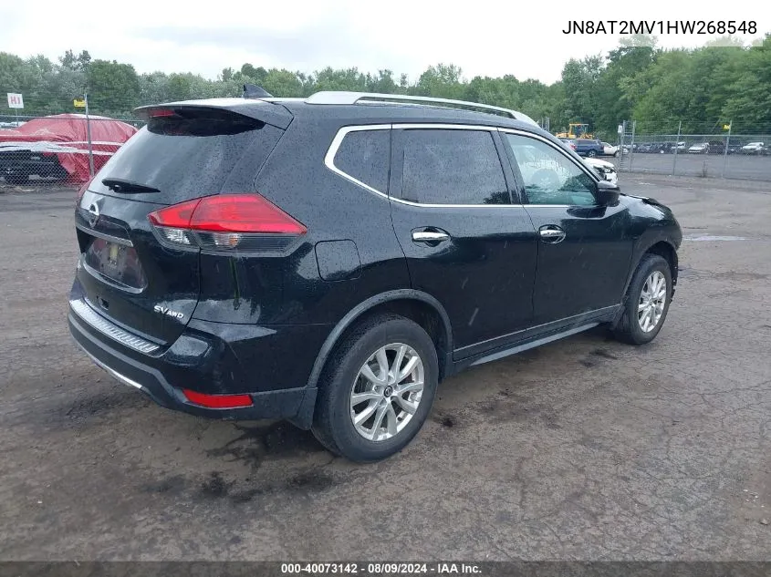 2017 Nissan Rogue Sv VIN: JN8AT2MV1HW268548 Lot: 40073142