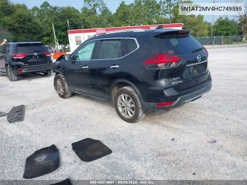 5N1AT2MV4HC749595 2017 Nissan Rogue Sv