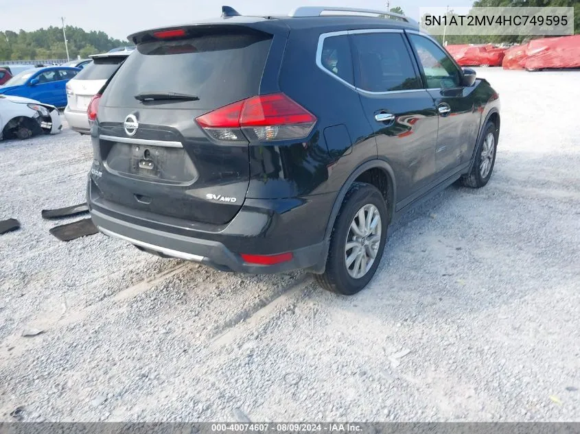 5N1AT2MV4HC749595 2017 Nissan Rogue Sv