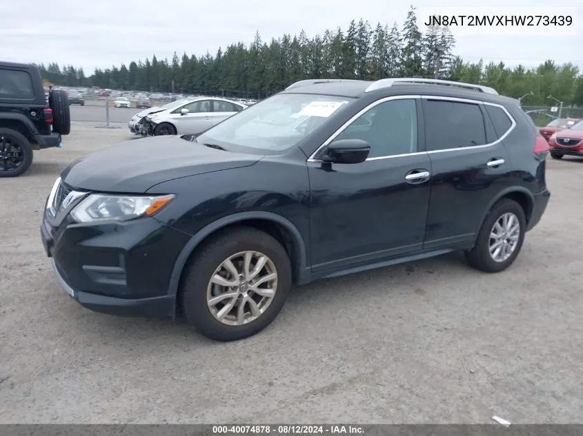 JN8AT2MVXHW273439 2017 Nissan Rogue Sv