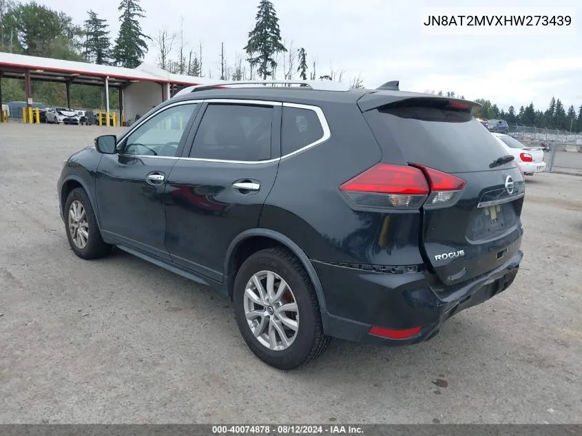 JN8AT2MVXHW273439 2017 Nissan Rogue Sv