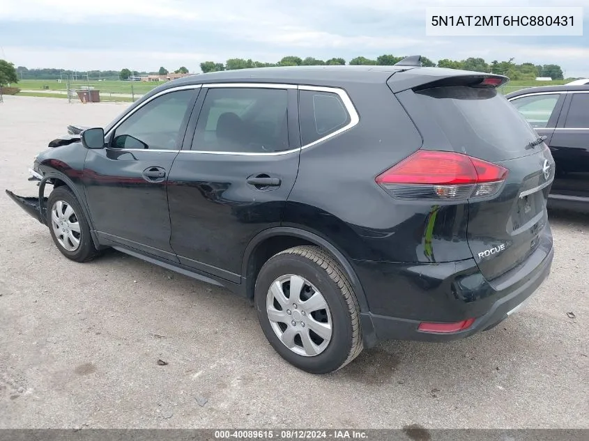 5N1AT2MT6HC880431 2017 Nissan Rogue S/Sl/Sv