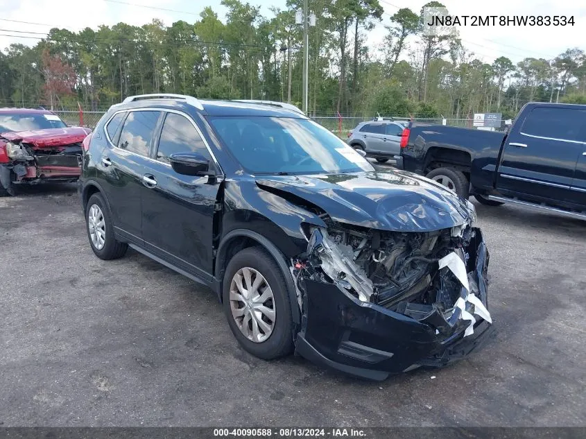 2017 Nissan Rogue S VIN: JN8AT2MT8HW383534 Lot: 40090588