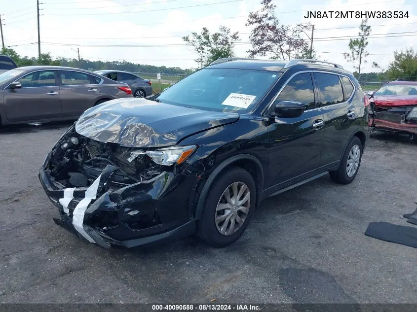 2017 Nissan Rogue S VIN: JN8AT2MT8HW383534 Lot: 40090588