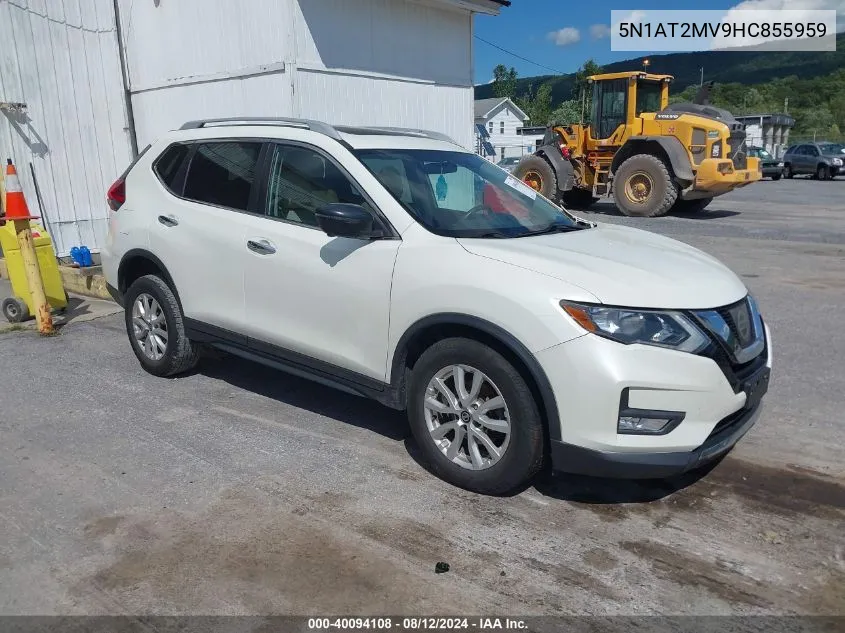 5N1AT2MV9HC855959 2017 Nissan Rogue Sv