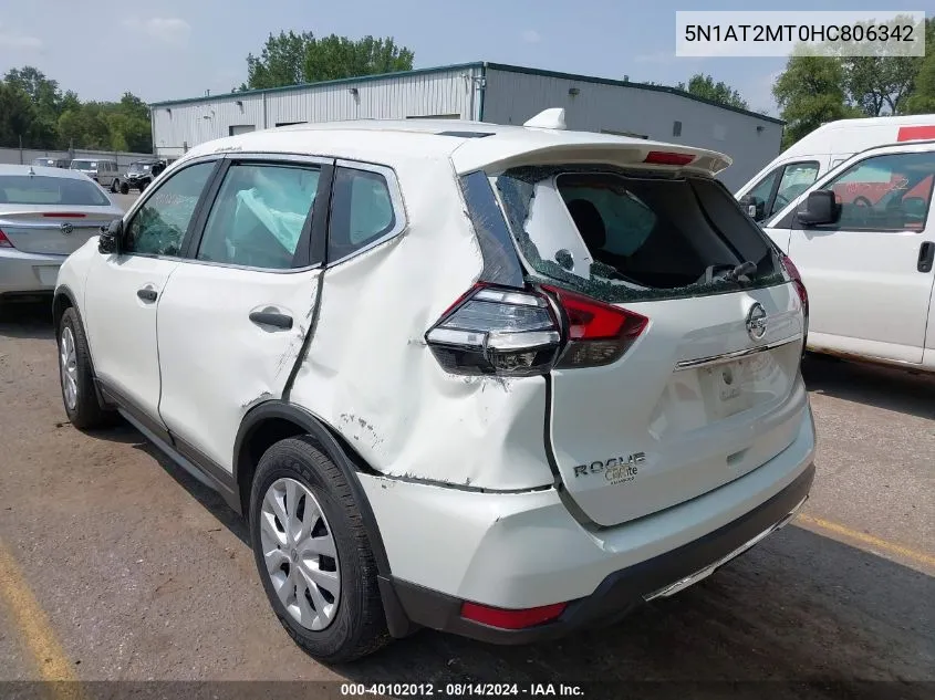 5N1AT2MT0HC806342 2017 Nissan Rogue S/Sl/Sv