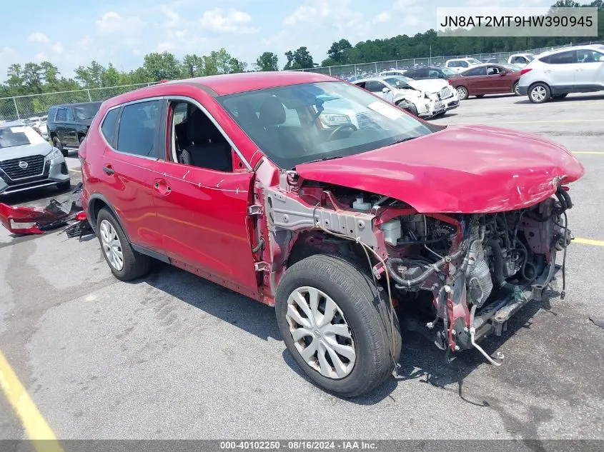 2017 Nissan Rogue S VIN: JN8AT2MT9HW390945 Lot: 40102250