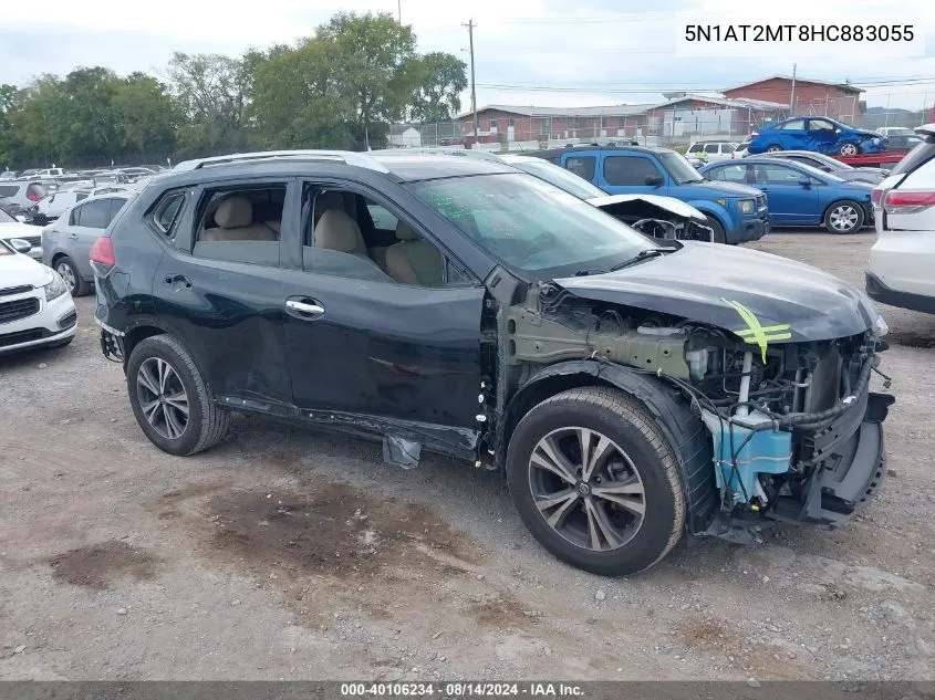 2017 Nissan Rogue Sl VIN: 5N1AT2MT8HC883055 Lot: 40106234