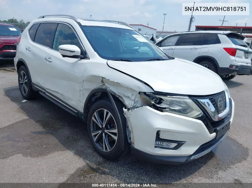 5N1AT2MV9HC818751 2017 Nissan Rogue Sl