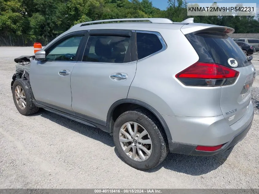 KNMAT2MV9HP542231 2017 Nissan Rogue Sv