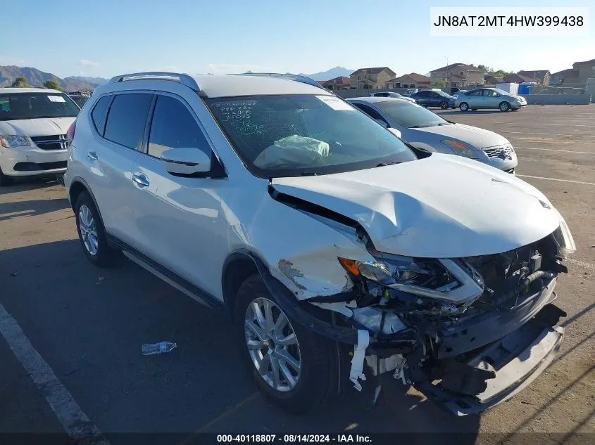 2017 Nissan Rogue Sv VIN: JN8AT2MT4HW399438 Lot: 40118807