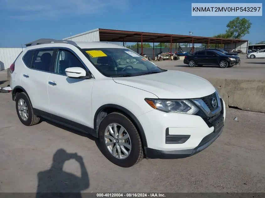 2017 Nissan Rogue Sv VIN: KNMAT2MV0HP543297 Lot: 40120004