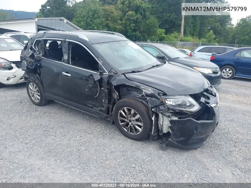 2017 Nissan Rogue Sv VIN: KNMAT2MV6HP579799 Lot: 40120923