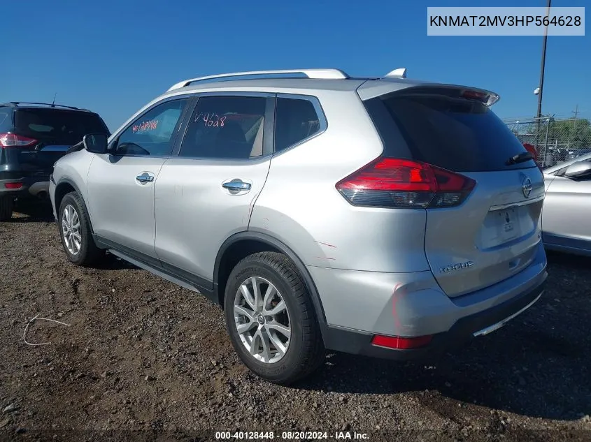 KNMAT2MV3HP564628 2017 Nissan Rogue S/Sv