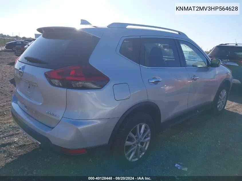 KNMAT2MV3HP564628 2017 Nissan Rogue S/Sv