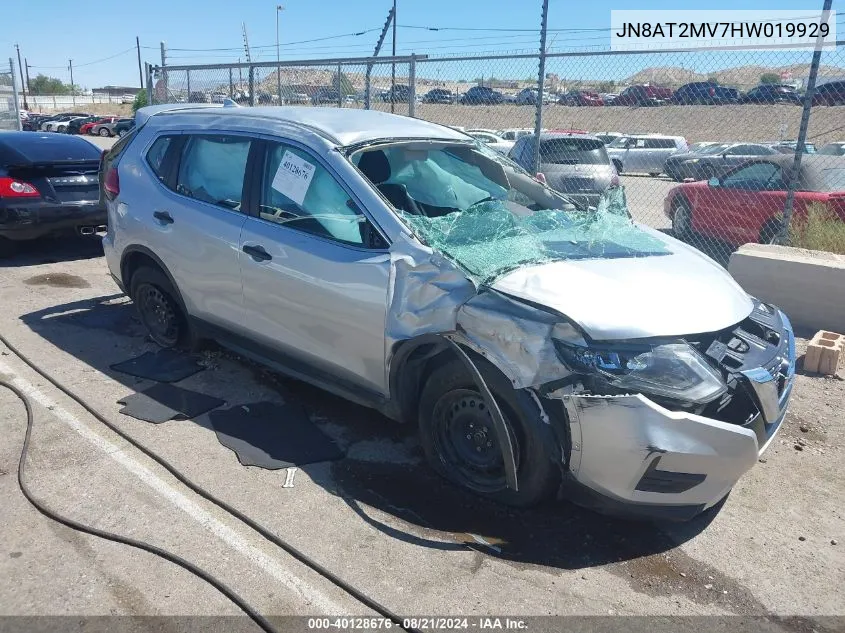 2017 Nissan Rogue S/Sl/Sv VIN: JN8AT2MV7HW019929 Lot: 40128676