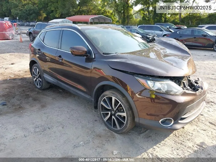 JN1BJ1CP6HW002075 2017 Nissan Rogue Sport Sl