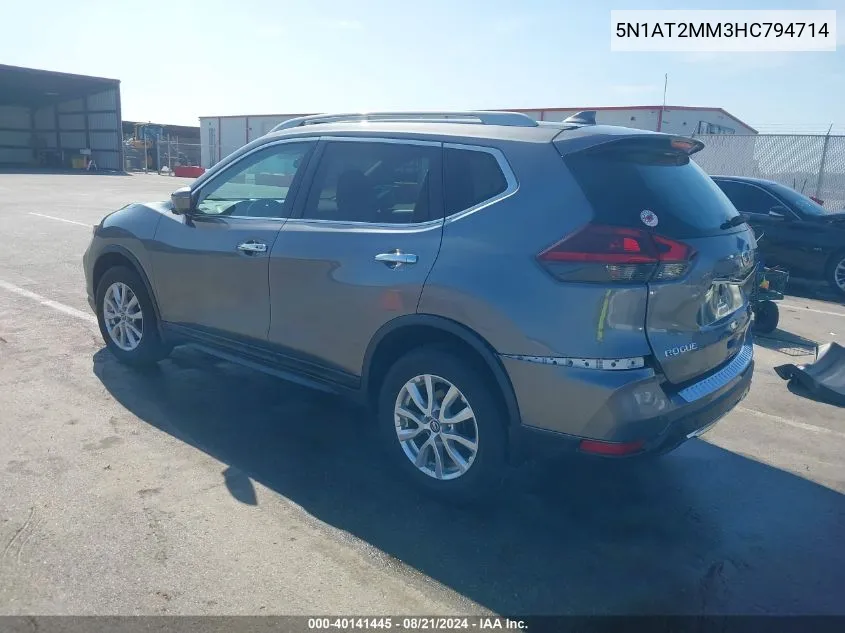 5N1AT2MM3HC794714 2017 Nissan Rogue Sv