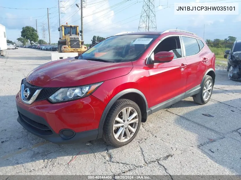 2017 Nissan Rogue Sport S/Sv/Sl VIN: JN1BJ1CP3HW035101 Lot: 40144405