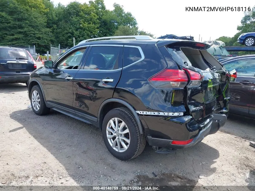 KNMAT2MV6HP618116 2017 Nissan Rogue Sv