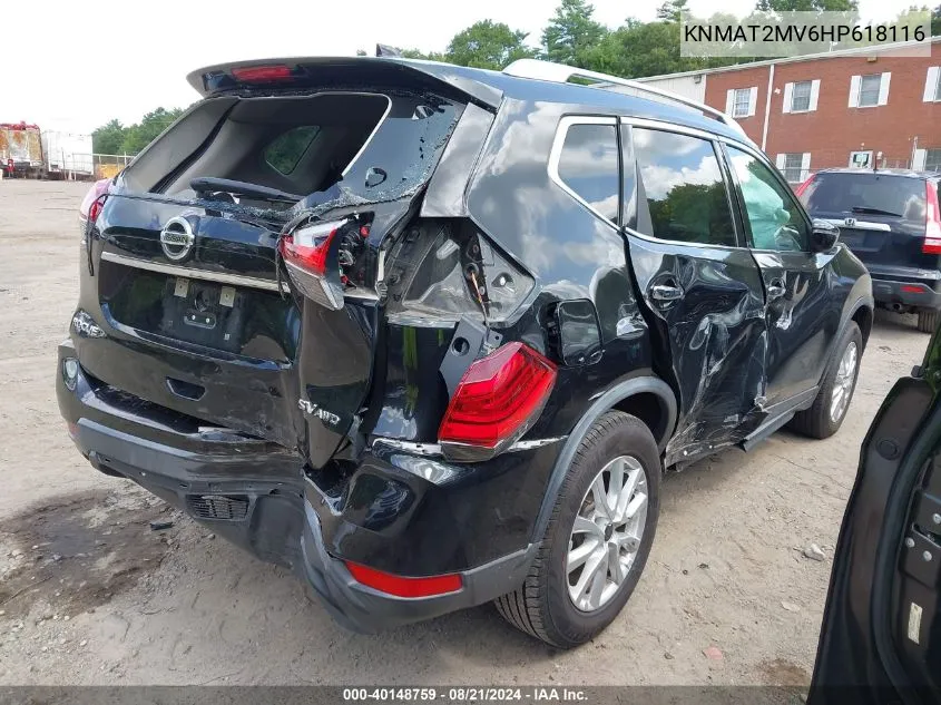 KNMAT2MV6HP618116 2017 Nissan Rogue Sv