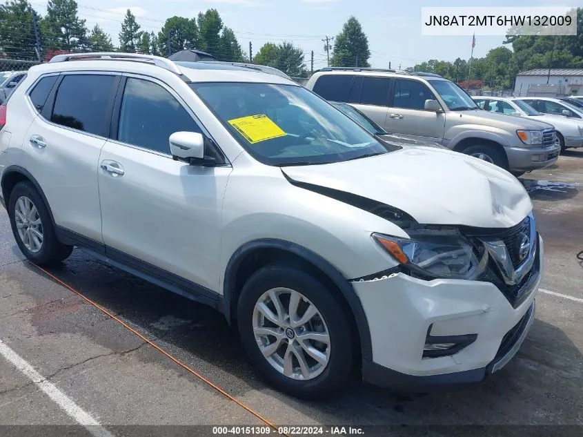 2017 Nissan Rogue Sv VIN: JN8AT2MT6HW132009 Lot: 40151309