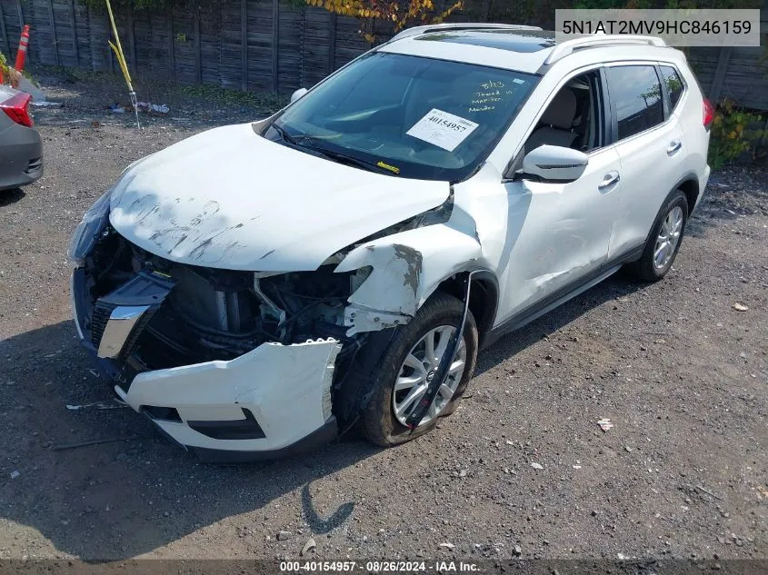 5N1AT2MV9HC846159 2017 Nissan Rogue Sv