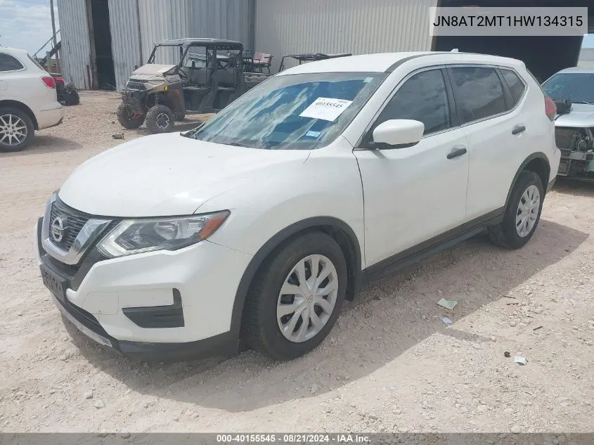 JN8AT2MT1HW134315 2017 Nissan Rogue S