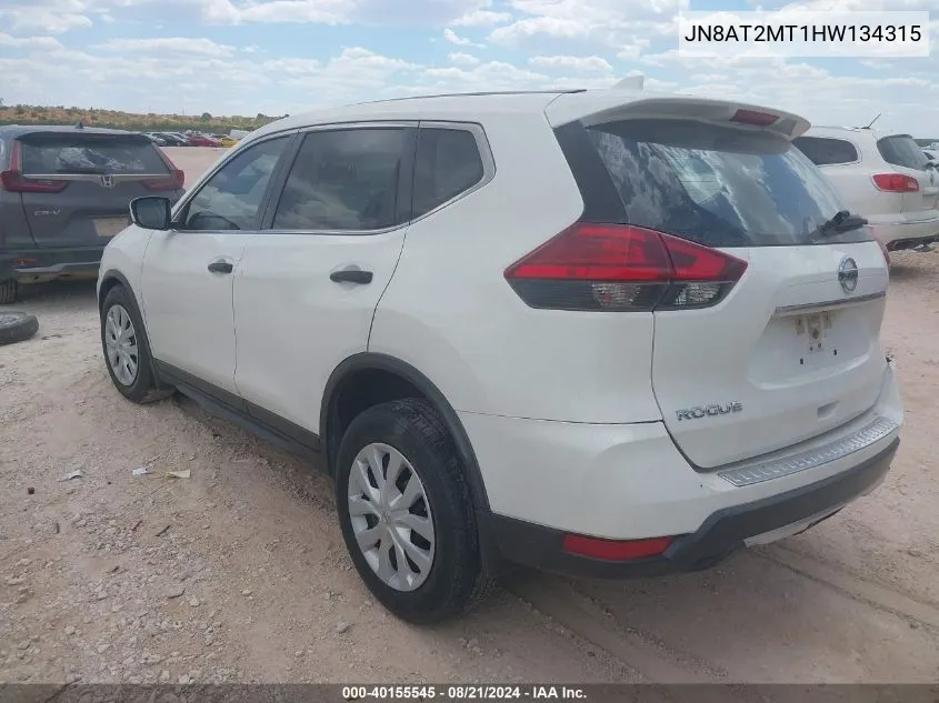 JN8AT2MT1HW134315 2017 Nissan Rogue S