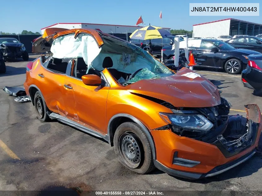 JN8AT2MT4HW400443 2017 Nissan Rogue S