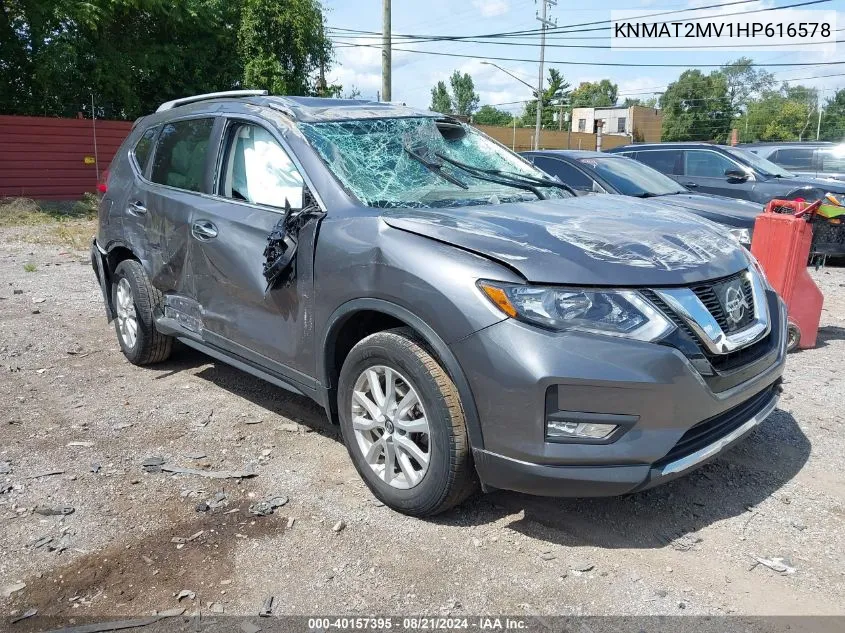 KNMAT2MV1HP616578 2017 Nissan Rogue Sv