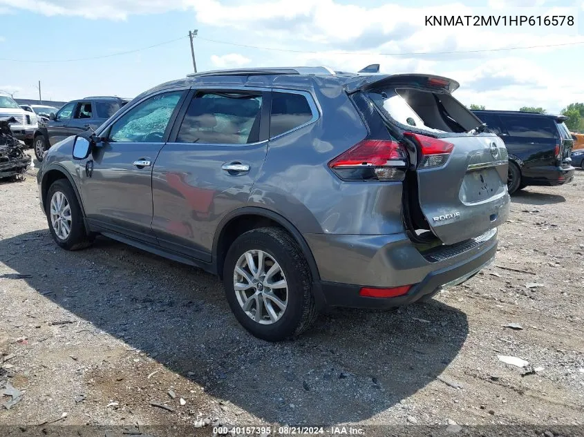 KNMAT2MV1HP616578 2017 Nissan Rogue Sv