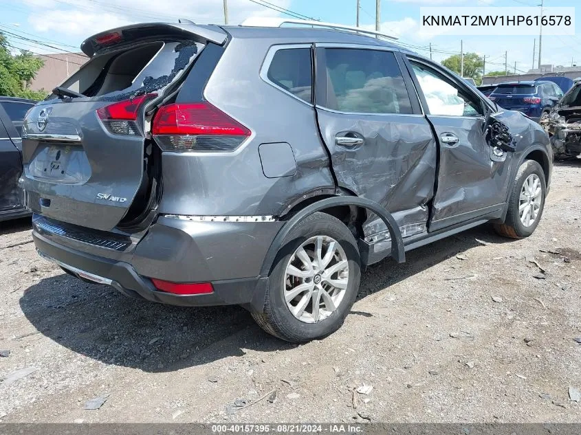 KNMAT2MV1HP616578 2017 Nissan Rogue Sv