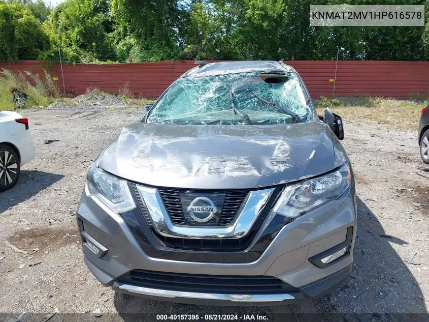 KNMAT2MV1HP616578 2017 Nissan Rogue Sv