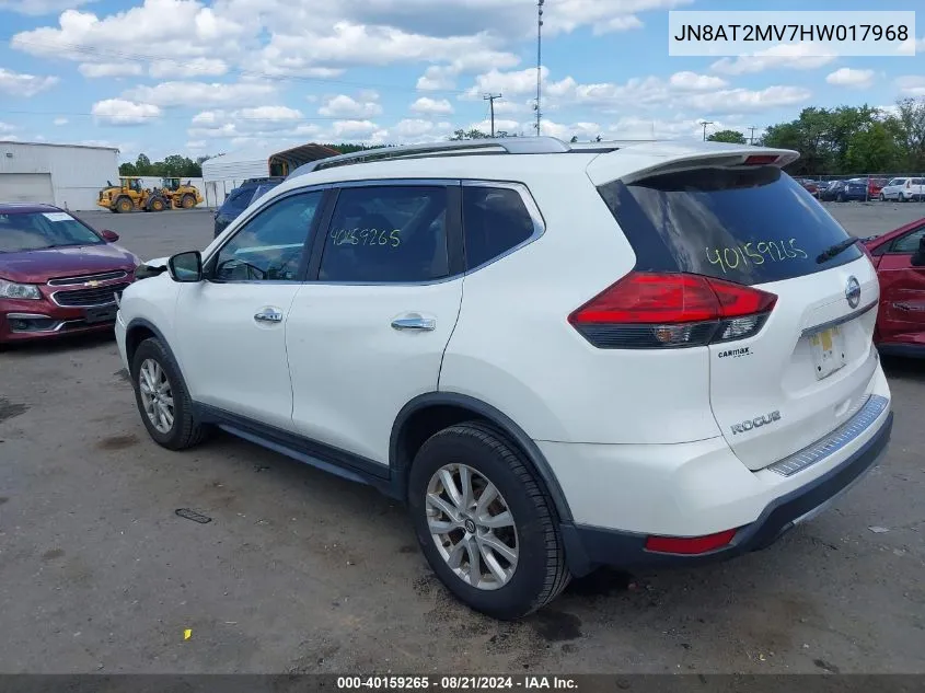 JN8AT2MV7HW017968 2017 Nissan Rogue Sv