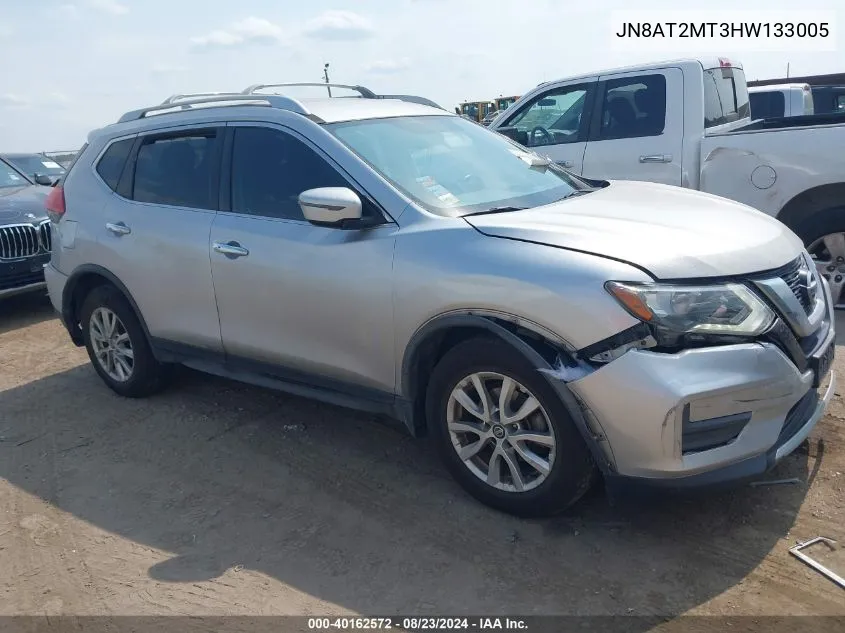 2017 Nissan Rogue Sv VIN: JN8AT2MT3HW133005 Lot: 40162572