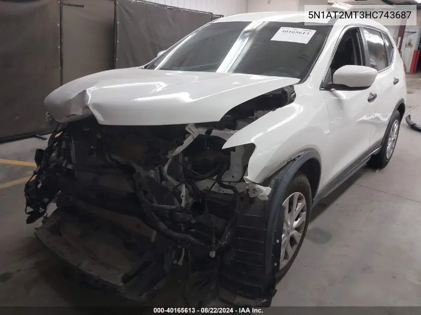 5N1AT2MT3HC743687 2017 Nissan Rogue S