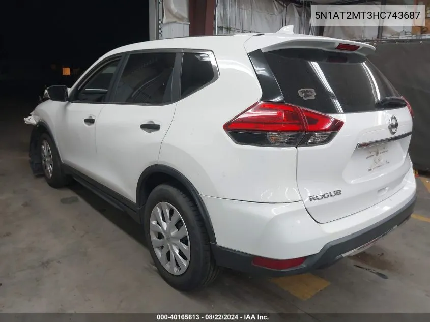 5N1AT2MT3HC743687 2017 Nissan Rogue S