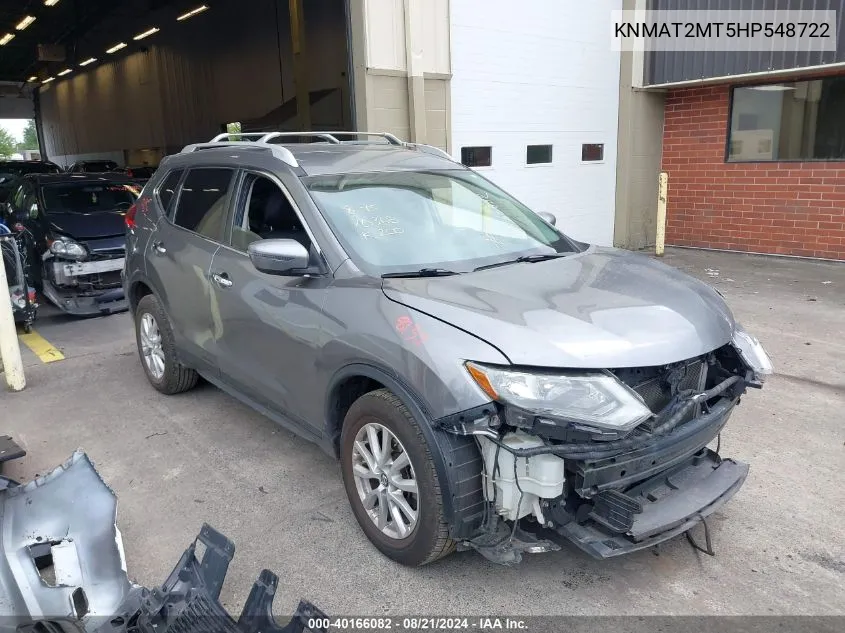 KNMAT2MT5HP548722 2017 Nissan Rogue S/Sv