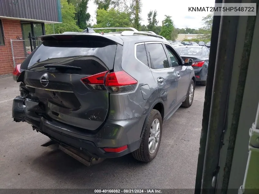 KNMAT2MT5HP548722 2017 Nissan Rogue S/Sv