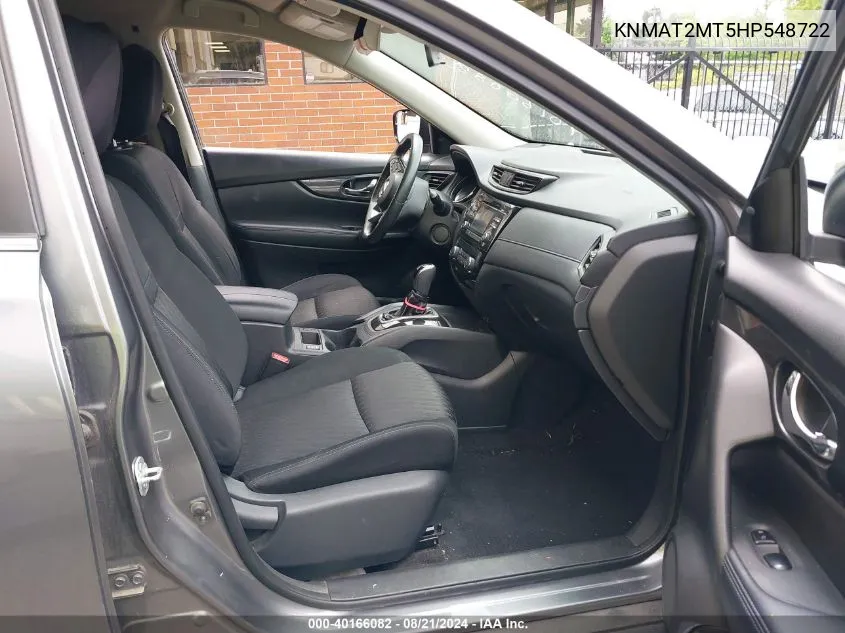 KNMAT2MT5HP548722 2017 Nissan Rogue S/Sv