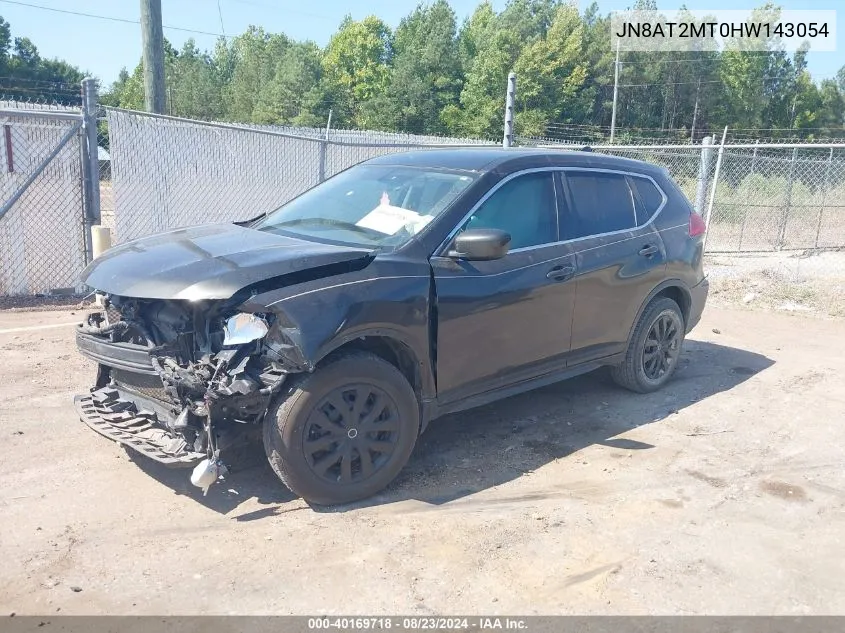 2017 Nissan Rogue S VIN: JN8AT2MT0HW143054 Lot: 40169718