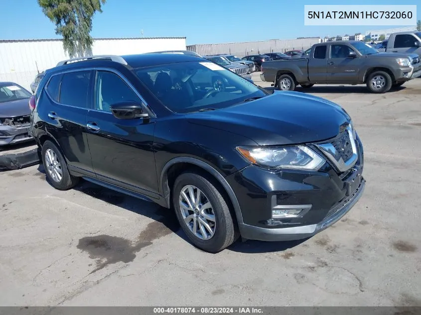 2017 Nissan Rogue Sv VIN: 5N1AT2MN1HC732060 Lot: 40178074