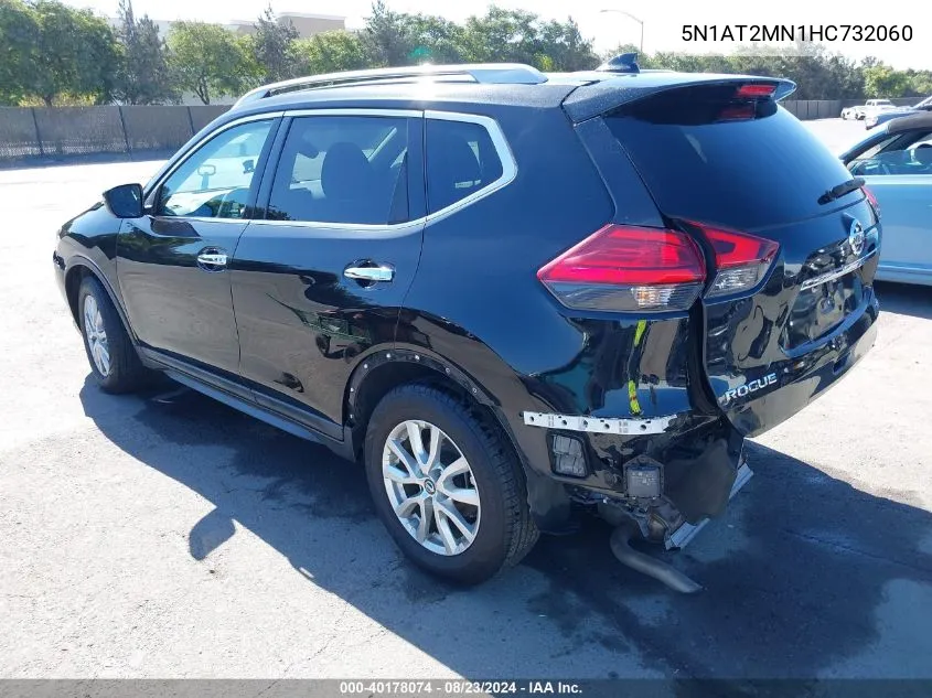 2017 Nissan Rogue Sv VIN: 5N1AT2MN1HC732060 Lot: 40178074