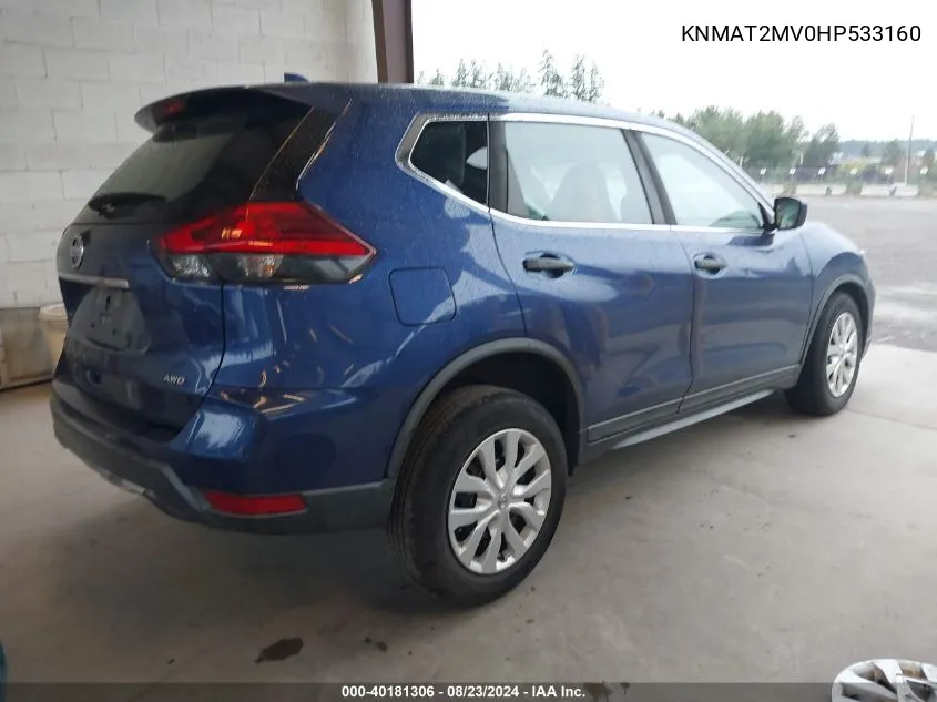 KNMAT2MV0HP533160 2017 Nissan Rogue S