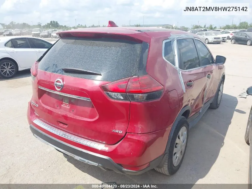 JN8AT2MV8HW275142 2017 Nissan Rogue S