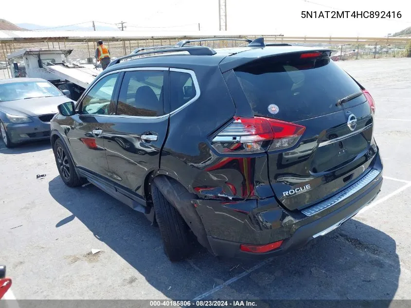 5N1AT2MT4HC892416 2017 Nissan Rogue Sv