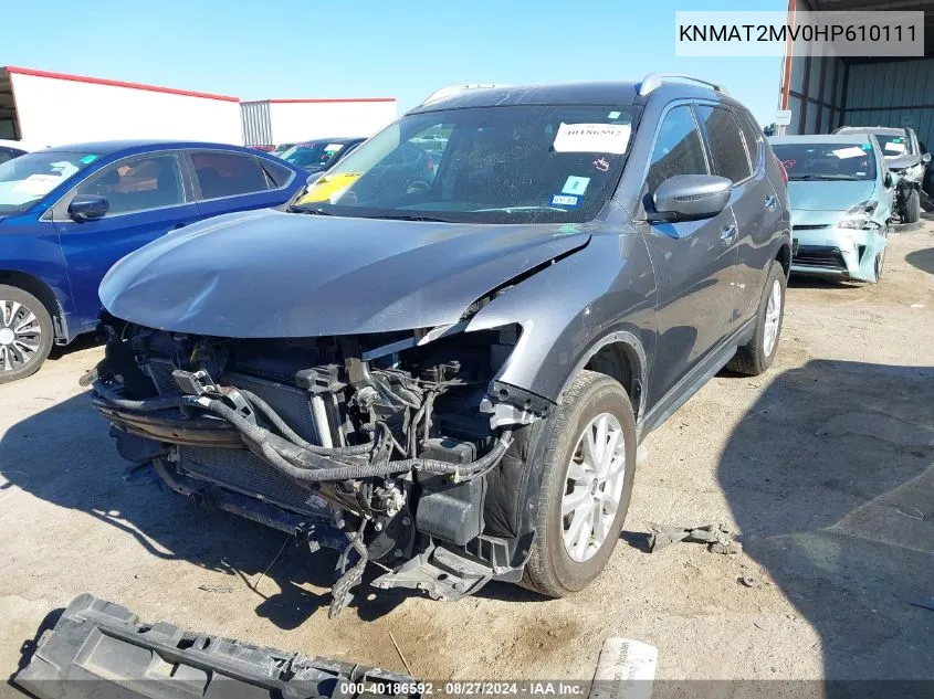 KNMAT2MV0HP610111 2017 Nissan Rogue Sv